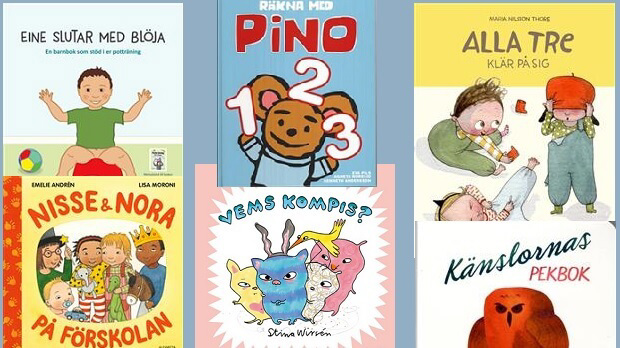 12 bra och pedagogiska barnböcker för åldern 0-3 år